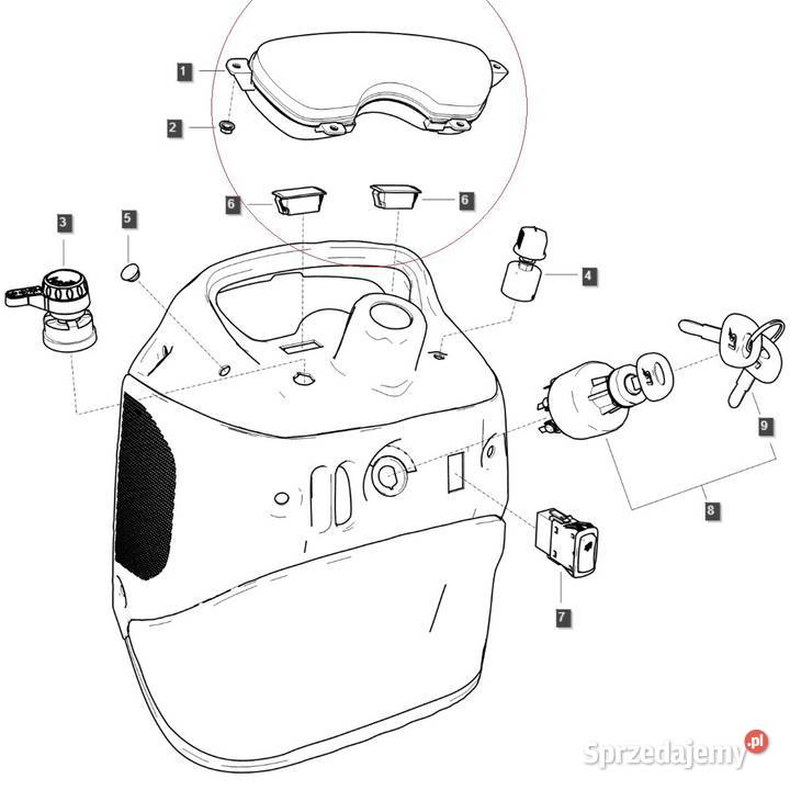 Deska rozdzielcza TRG750 LS Tractor 40424800 Tajęcina sprzedam