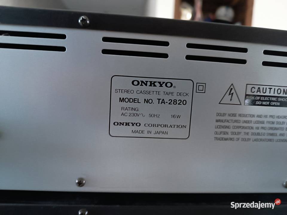 Zestaw Onkyo Deck TA 2820 Amplituner TX 7220