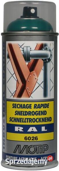 Lakier akrylowy w sprayu RAL 6026 zielony 400 ml Kamionna