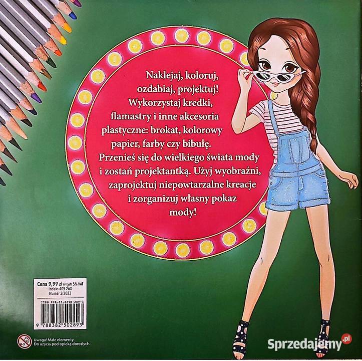 MODELKI modowe inspiracje NAKLEJKI kolorowanki sprzedam