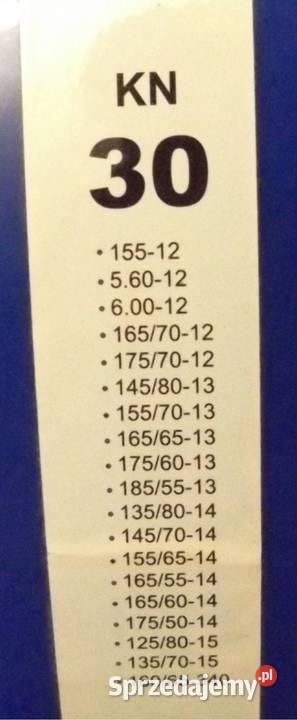 Łańcuchy ŚNIEGOWE na koła KN 30 nieużywane małopolskie Zakopane