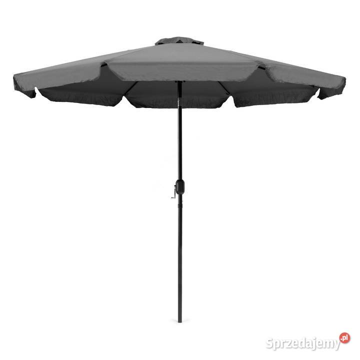 Parasol ogrodowy duży 3 m skośny łamany z korbą