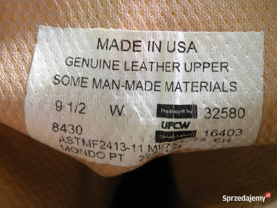 Buty UFCW hot weather 95W steel toe Wrocław