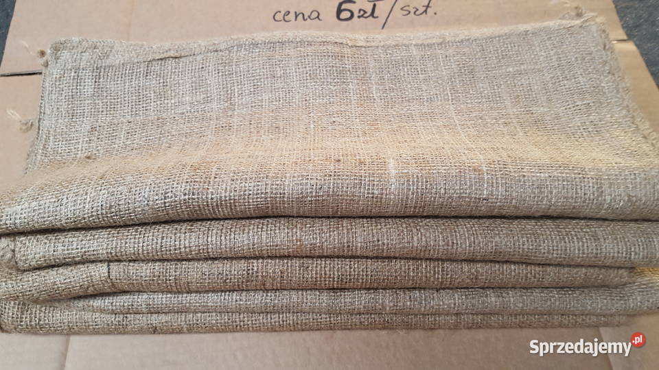 Polski MOCNY Worek jutowy 50x85 NATURALNA JUTA Pozostałe małopolskie