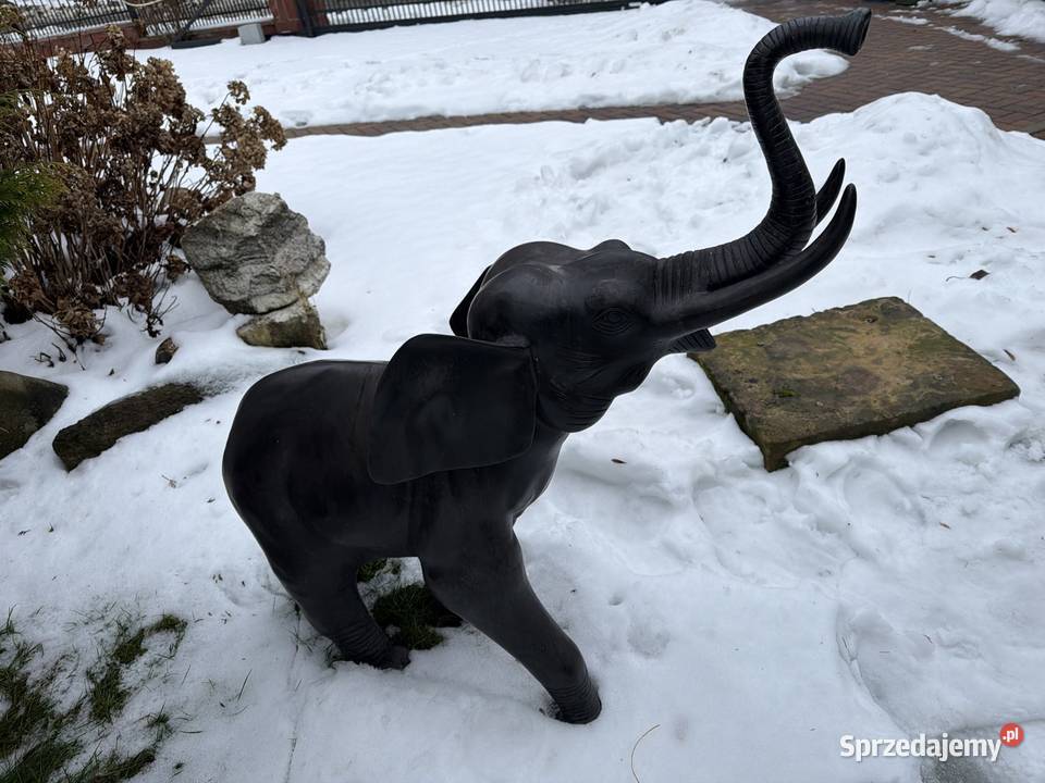 Słoń słonie z brązu duże i solidne Długopole-Zdrój