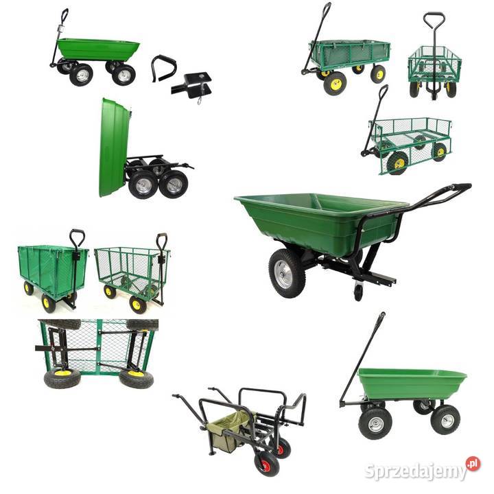 Wózek ogrodowy transportowy przyczepka Otwierane śląskie Krzepice