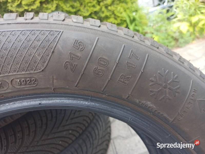 KLEBER zima 21560 R17 używane 2 sezony 17cale Łódź