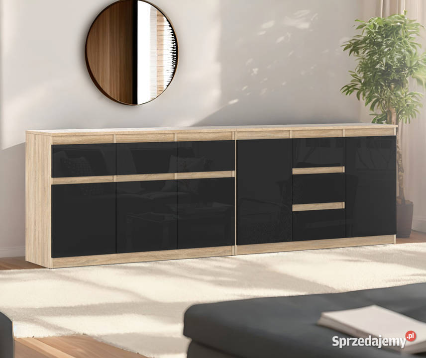 Komoda Pojemna Szafka 6 Szuflad 240 Salon sprzedam