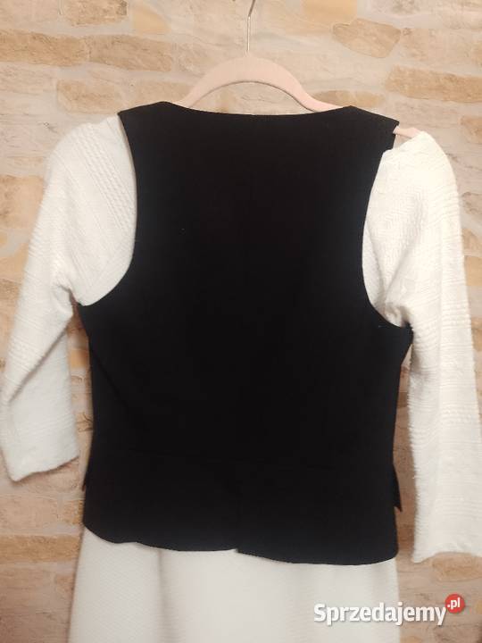 34XS ZARA Czarna kamizelka garniturowa Kraków