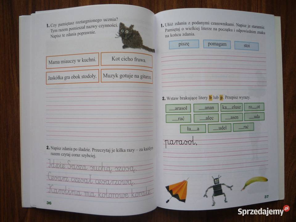 Już w szkole Piszę coraz lepiej Klasa 1 Semestr Podręczniki zachodniopomorskie Szczecin sprzedam