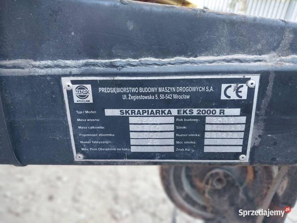 Skrapiarka do asfaltu do emulsji Madro 2000 Lublin sprzedam