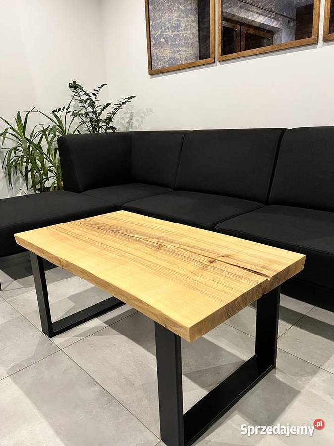 Stół stolik kawowy ława loft jesion lite drewno Stoły, krzesła, biurka Osielsko