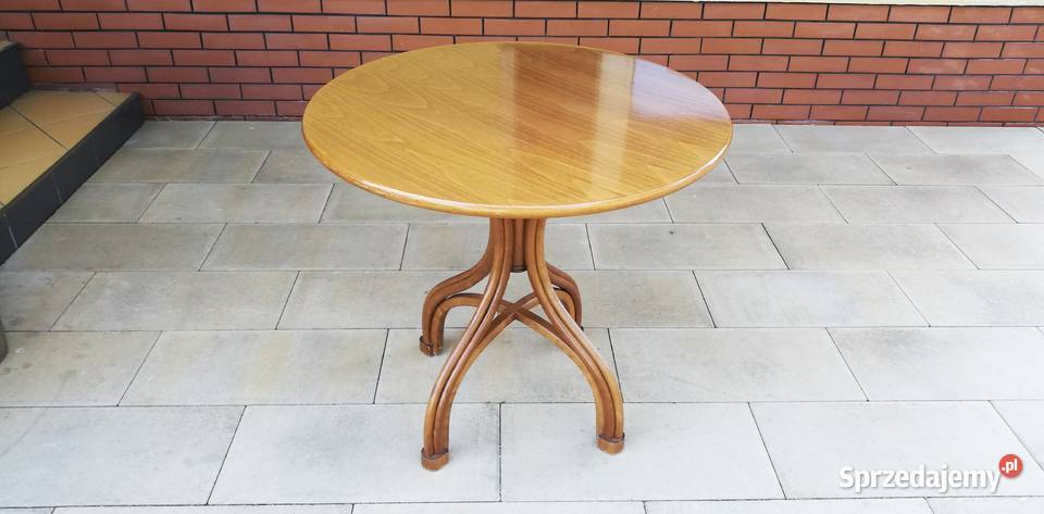 Stół okrągły na giętych nogach stolik kawowy nie Garwolin