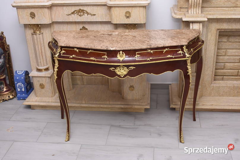 Konsola W Stylu Ludowika XV Marmurowy Blat Kraków sprzedam