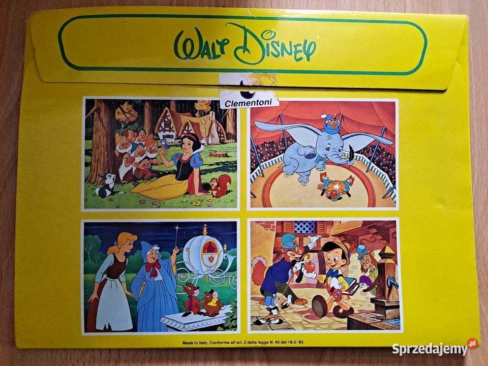 Puzzle Clementoni Pinokio 1983 Italy Kraków sprzedam
