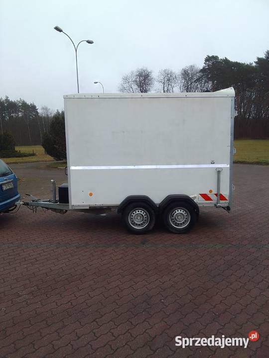 Przyczepa kontener 27 t DMC twarda zabudowa Trzebiel sprzedam