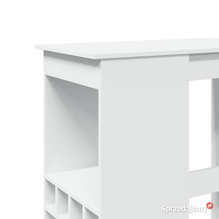 Stolik barowy z przegródkami biały 90x475x1035 mazowieckie Warszawa