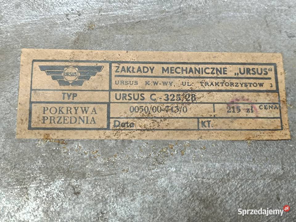 NOWA CUDO Pokrywa rozrządu silnika silnik Ursus