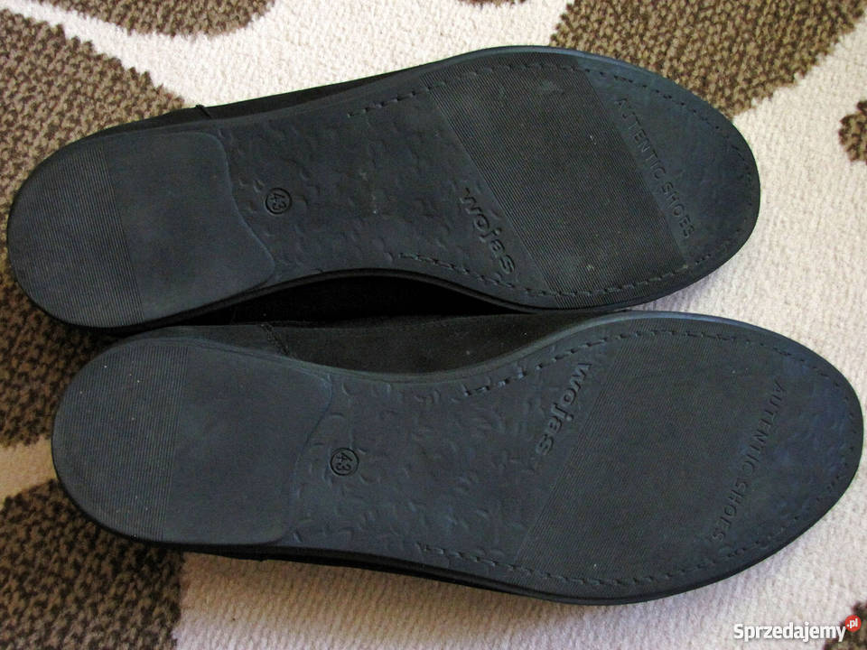 Buty półbuty męskie skórzane czarne WOJAS 2123 Opole Lubelskie