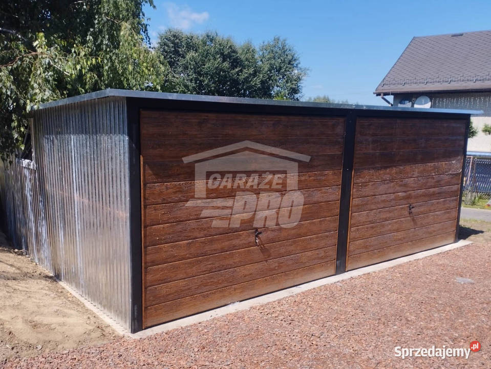 Garaz blaszany 6x6 2x Brama ocynk pod ocieplenie świętokrzyskie sprzedam