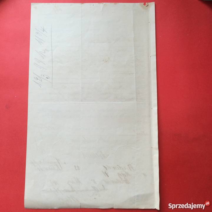 52 Niemiecki Dokument z 1899 roku Szczecin