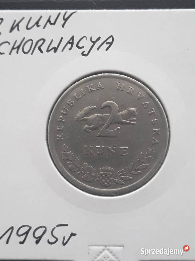 2 Kuny Chorwacja 1995 r Numizmatyka Konin sprzedam