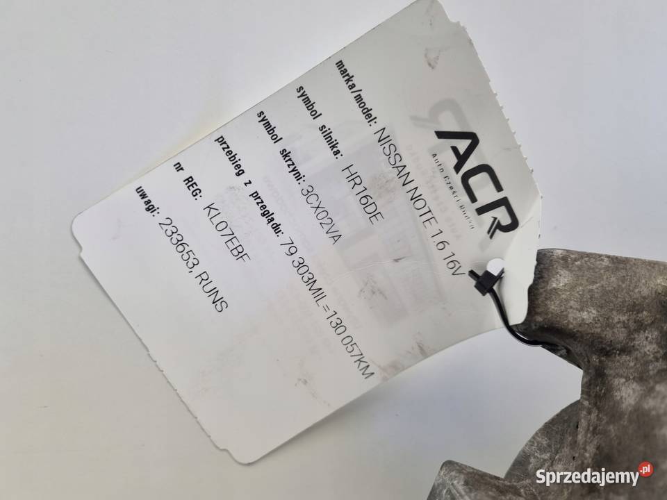 SPRĘŻARKA KLIMATYZACJI Nissan Note 16 16V pompa Rudka sprzedam