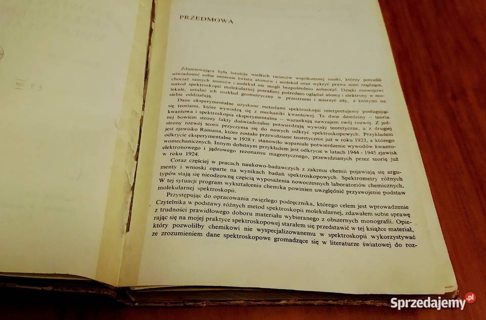 Podstawy spektroskopii molekularnej Zbigniew Książki naukowe i popularnonaukowe Gdańsk