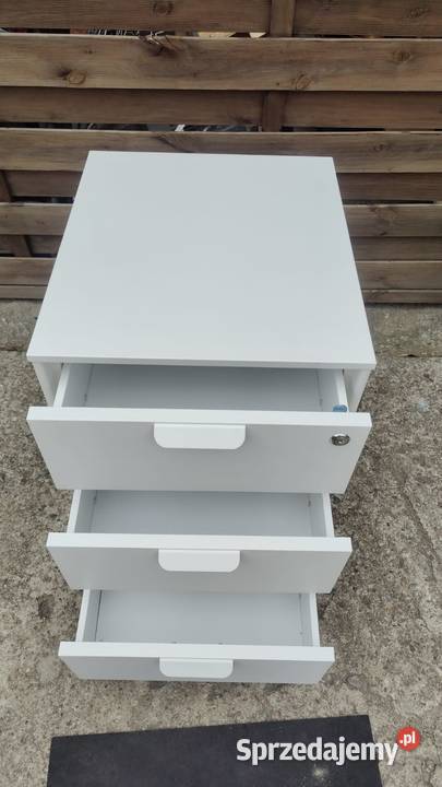 Biały kontenerek szafka na kółkach Warszawa