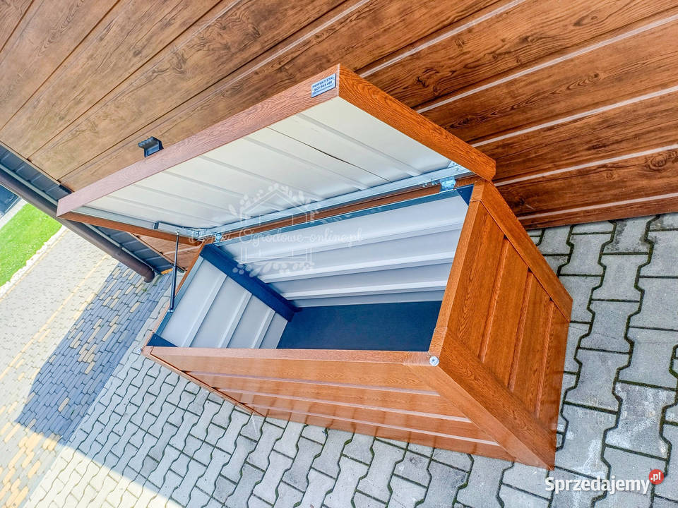 Skrzynia ogrodowa metalowa kufer 120x50x70 złoty Radom sprzedam