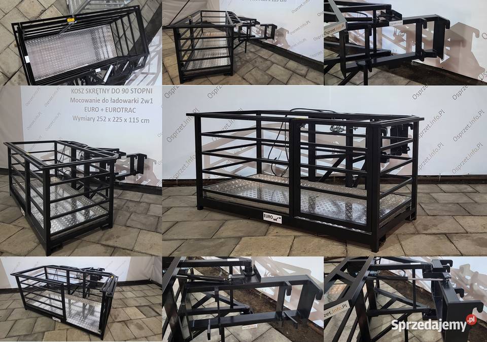 Kosz roboczy skrętny 90 stopni mocowanie 2w1 Opole