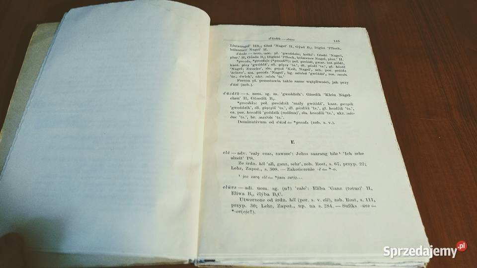 Słownik etymologiczny języka Drzewian połabskich pomorskie Gdańsk