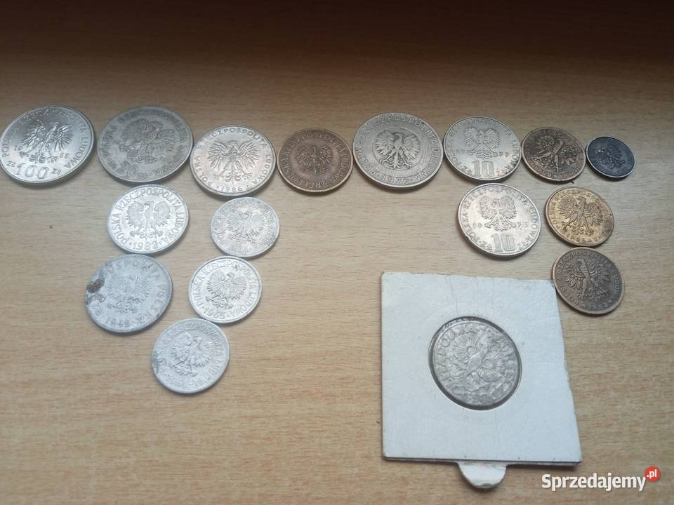 Mamy tu różne monety stare i nowsze do ustalenia