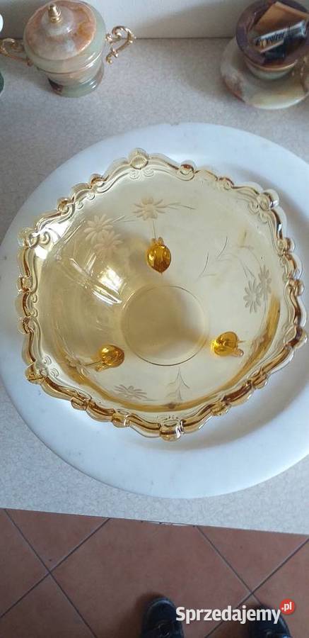 Żardiniera Bombonierka MisaPatera Antyk Szkło Warszawa