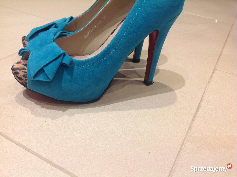 Szpilki zamszowe Ukryty Koturn damskie r 36 Czółenka Nowa Sól sprzedam