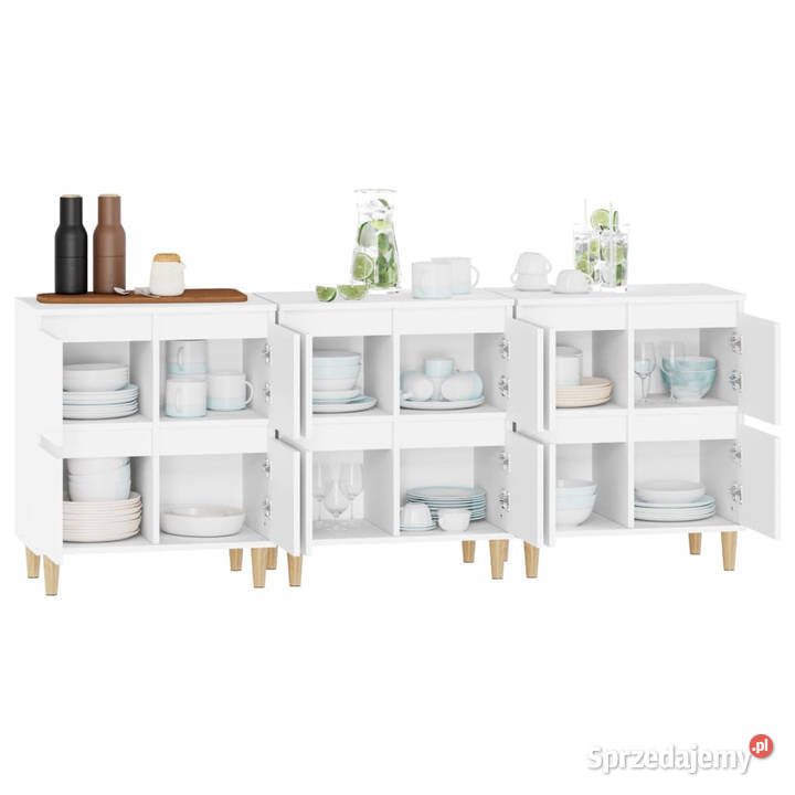 Komody 3 białe 60x35x70 materiał drewnopochodny Warszawa