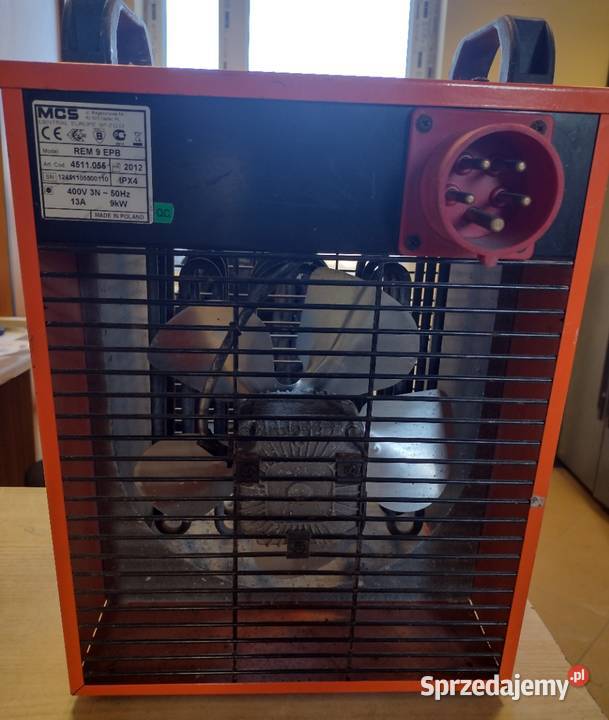 Nagrzewnica elektryczna 400v 9 kW800m3h zachodniopomorskie Stargard sprzedam