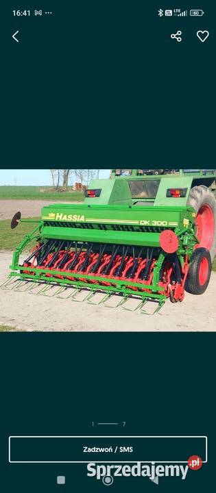 Siewnik talerzowy Hassia DK 300 2008 Ostróda