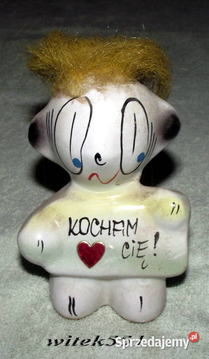 PIĘKNY PORCELANOWY KOLOROWY PAJACYK BŁYSZCZĄCY Stalowa Wola