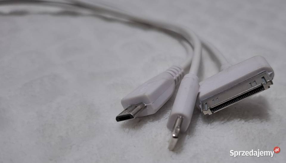 Kabel 3w1 USBA do MicroUSB Lightning iPhoneApple Czeladź