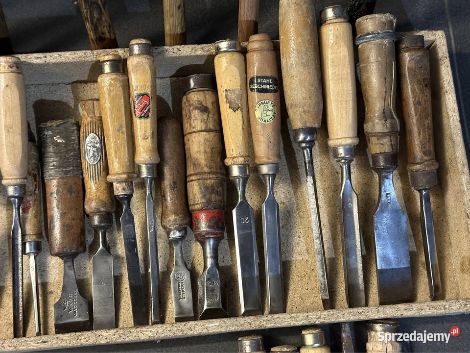 Stare cechowane niemieckie narzędzia stolarskie Siedlce