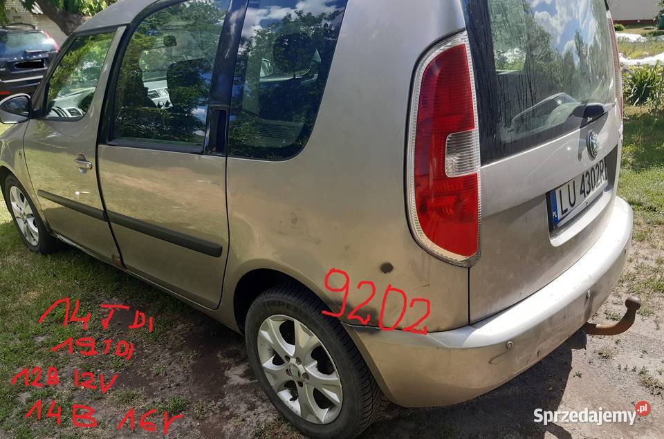 skoda roomster na czesci 14cm3 Parczew