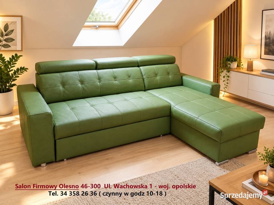 Narożnik NOEL 240 x 180 SKÓRA NATURALNA Kolor