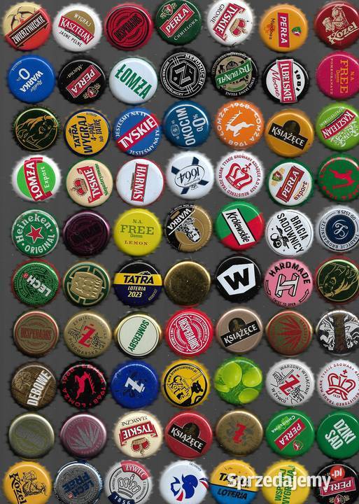 Kapsle polskie z piwa zestaw 15 Puławy