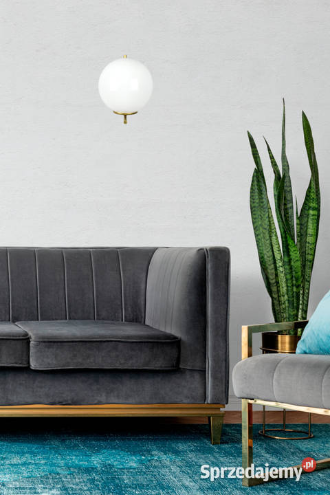 Złoty kinkiet BOLLALT kula 18 Nowe