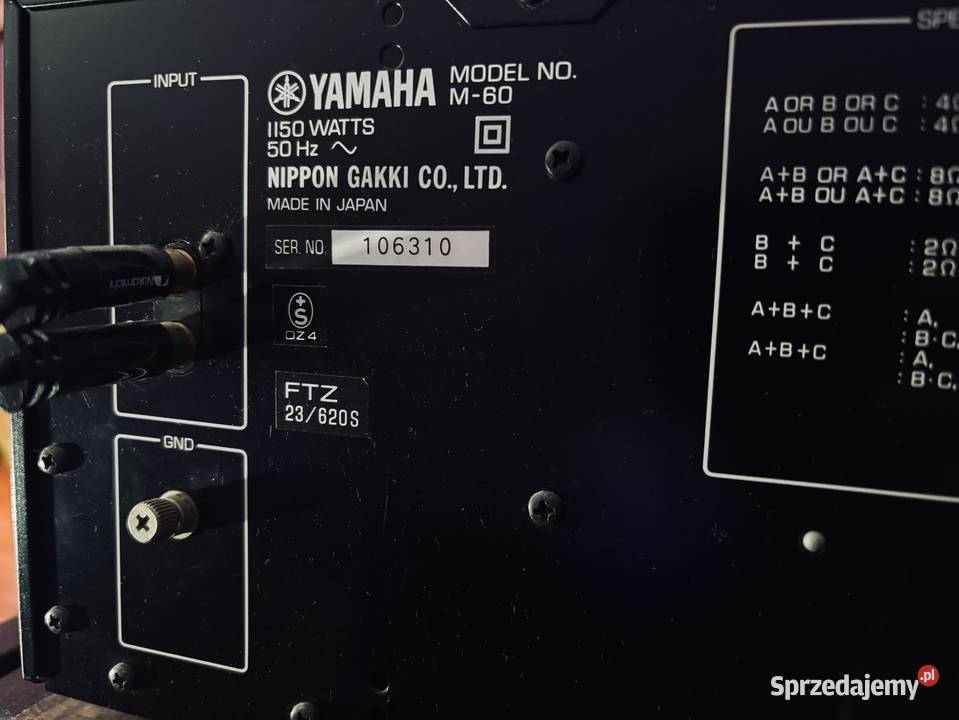 YAMAHA M60 przedwzmacniacz CX50 Trzciel