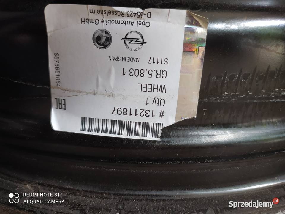 felgi felga komplet felg 154x100 ET39 6J 4 stalowe Trzebnica