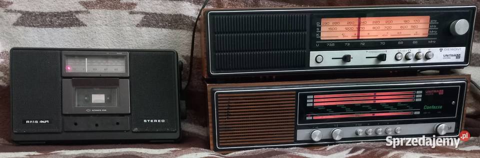 Zestaw elektroniki PRL retro radia Unitra TV Pozostałe Gdynia sprzedam