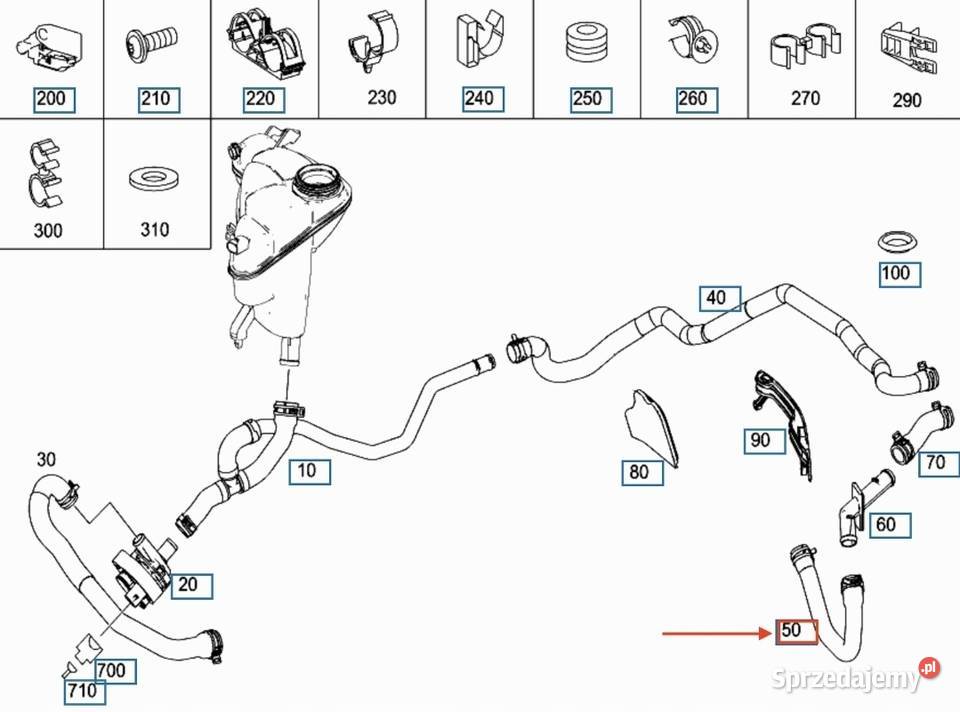MERCEDESBENZ R W251 Wąż ciepłej wody A2515003575 osobowe podkarpackie Przemyśl