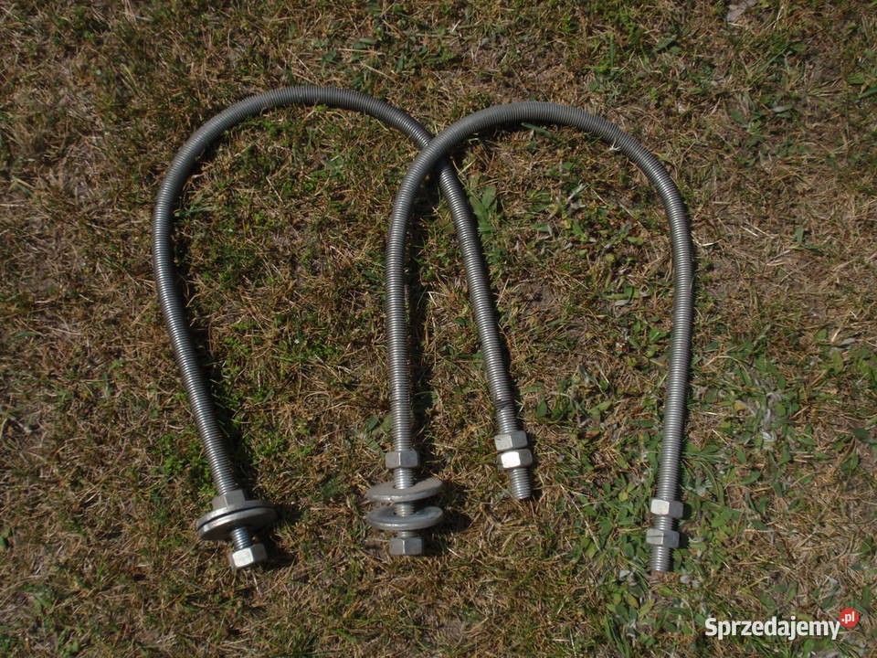 Obejma stalowa gwintowana do słupa okrągłego